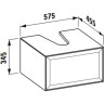 Комплект раковина + мебель LAUFEN THE NEW CLASSIC 4.0600.3.085.631.1+ 8.1685.2.000.104.1 580x450x350 один ящик белый глянец